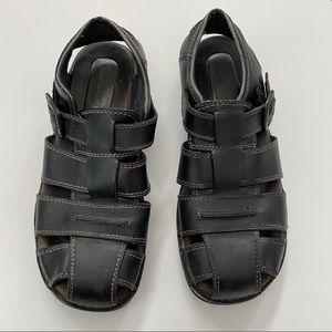 rockport men's sandals leather